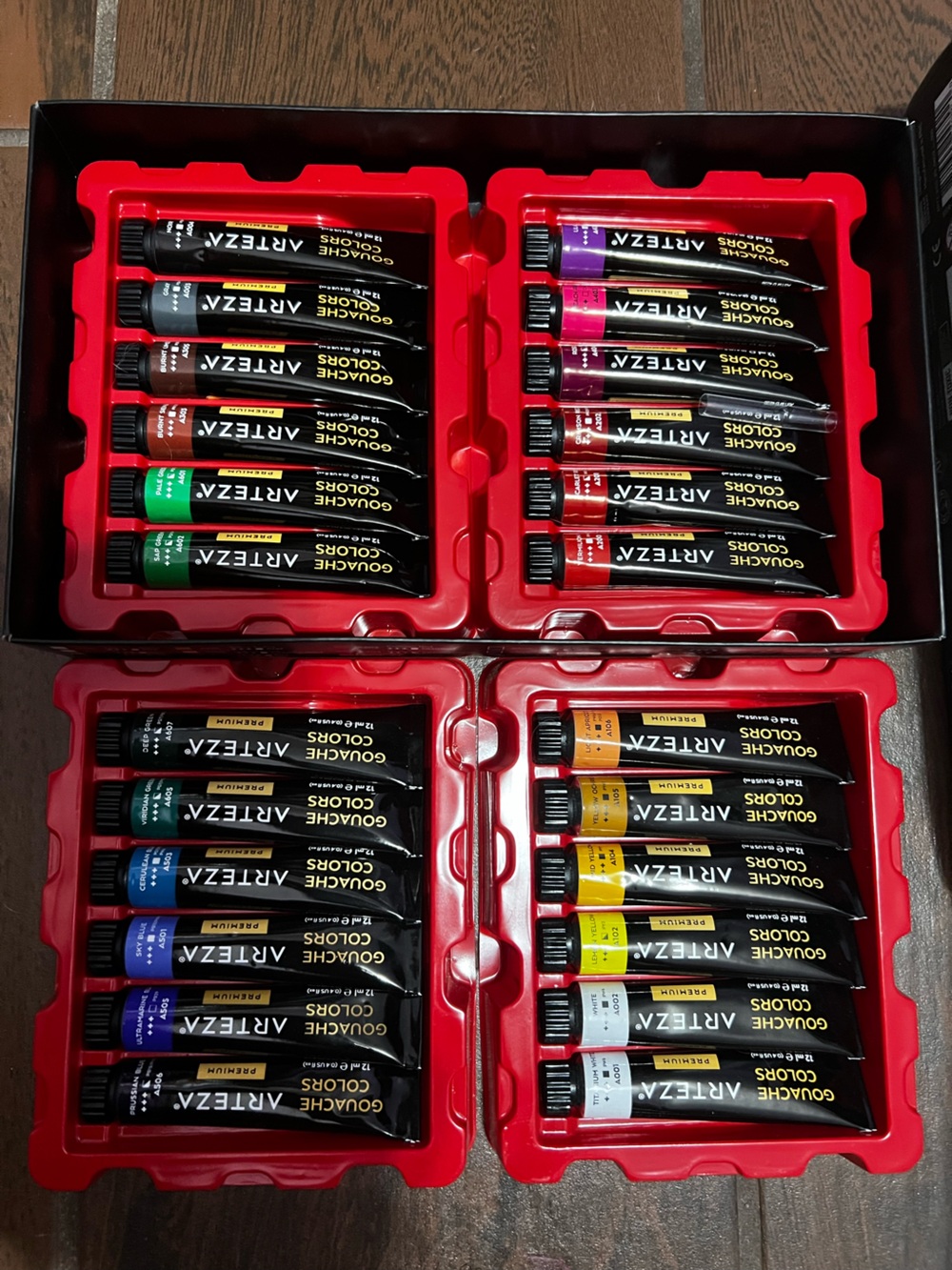 Arteza Gouche Artist Paint Tubes 24 Set
